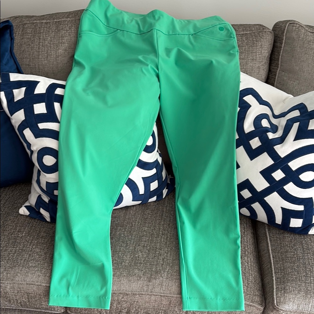 Lilly Pulitzer Green Ankle Cropped Pants